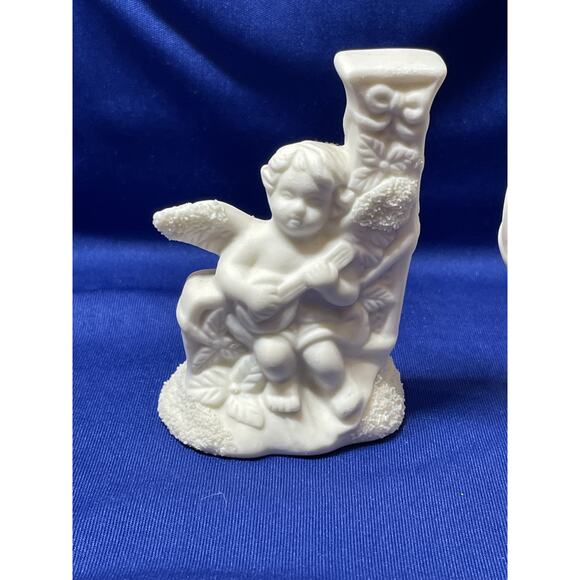 Bisque Porcelain JOY Letters with Angels - Picture 2 of 7